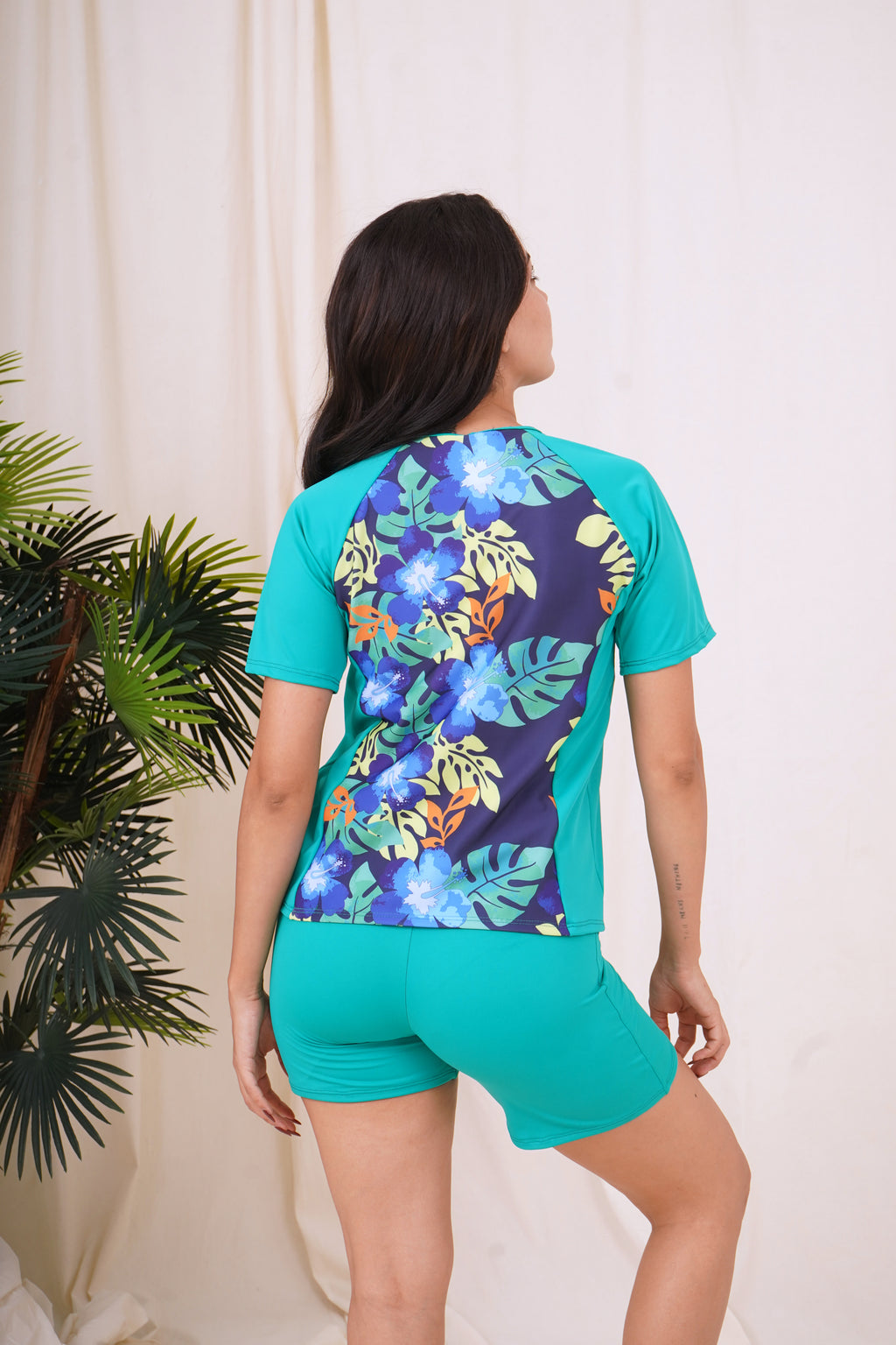 Traje de Baño Blusa con Short Tallas Extras para Mujer | Mod. 679