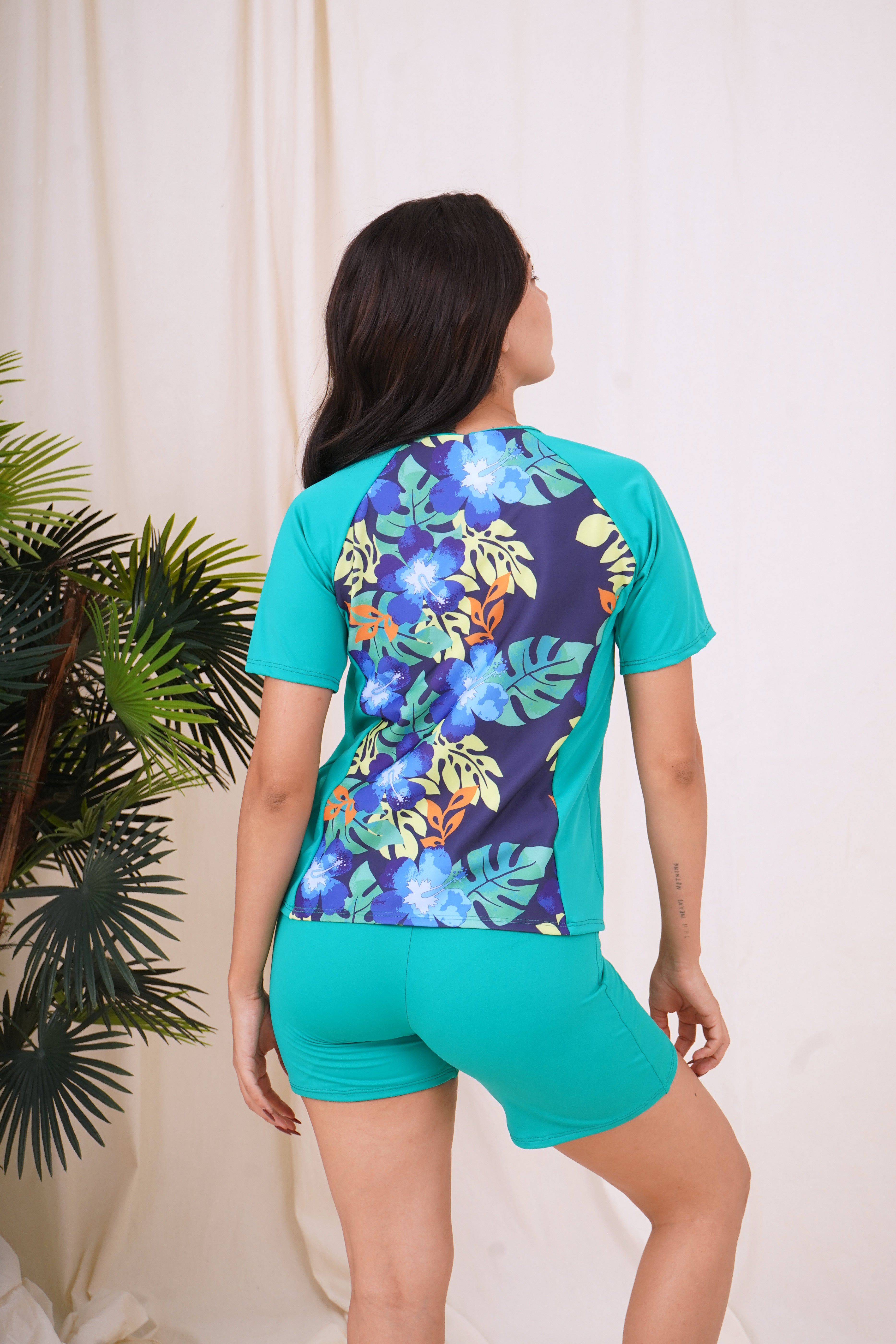 Traje de Baño Blusa con Short Tallas Extras para Mujer | Mod. 679